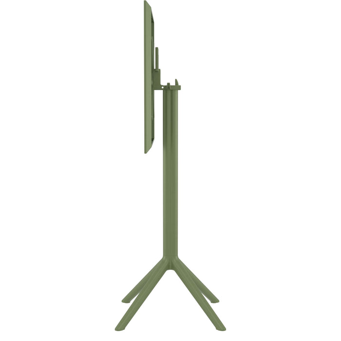 Siesta Sky Folding BAR Table 60 Square - Olive Green