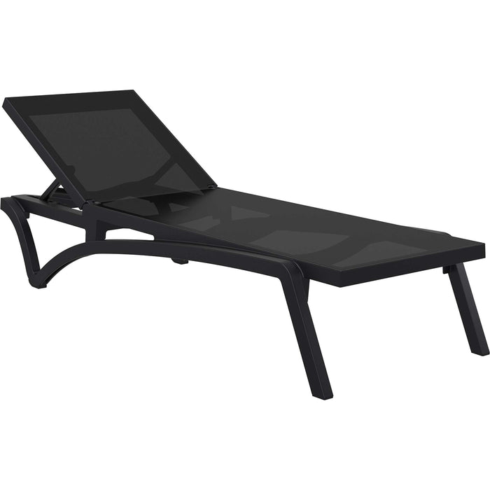 Siesta Pacific Sun Lounger - Black/Black