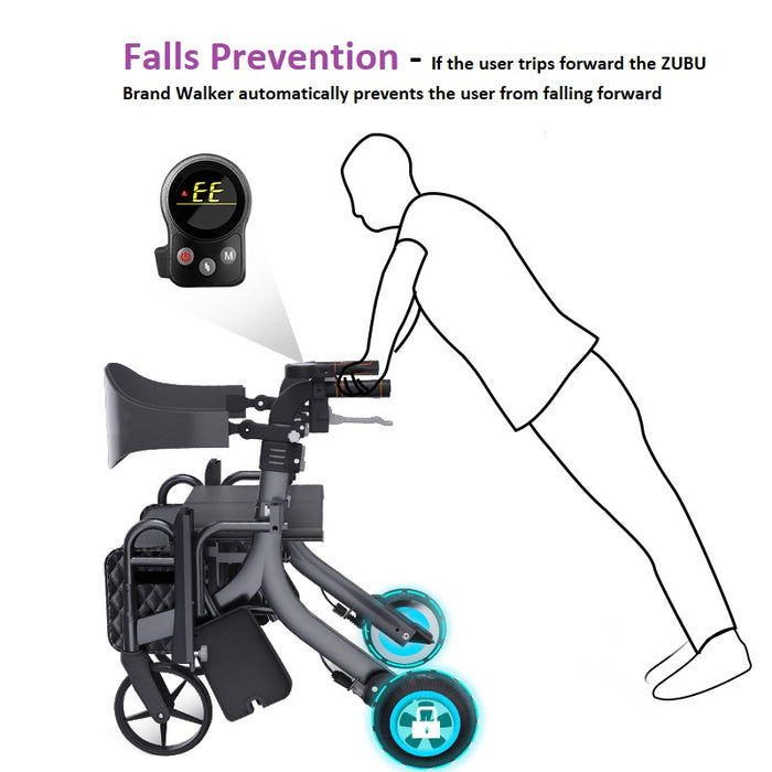 ZUBU Rollator 5 in 1 Electric Mobility Wheelchair (Model: ZB02)