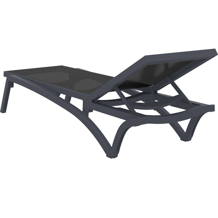 Siesta Pacific Sun Lounger - Anthracite/Black