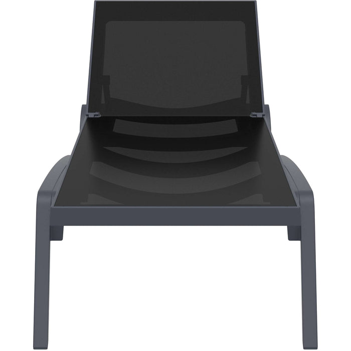 Siesta Pacific Sun Lounger - Anthracite/Black