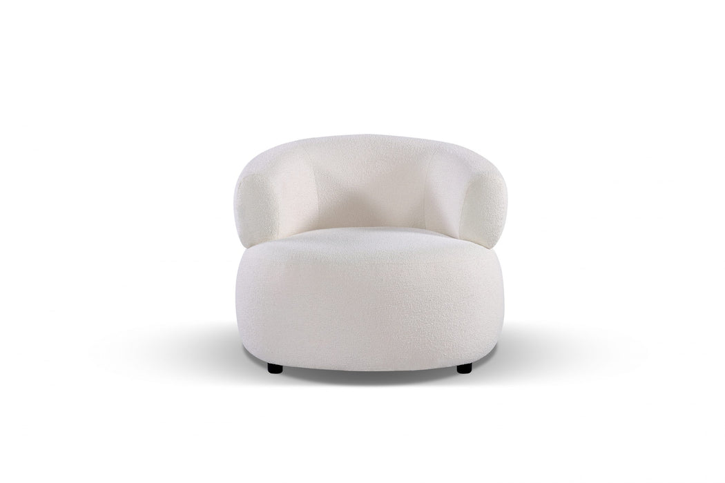 Skye Chair White Boucle