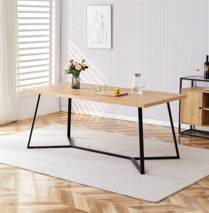April 7 Pce Dining with Florin Chair Beige Technology fabric
