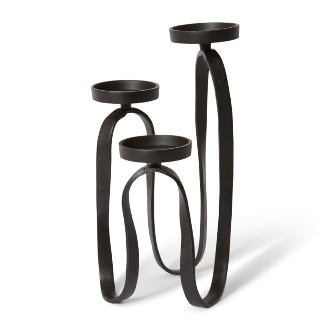 Una Candle Holder - Black, 47cm (H)