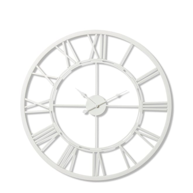 Kingston Wall Clock - White, 70cm (H)