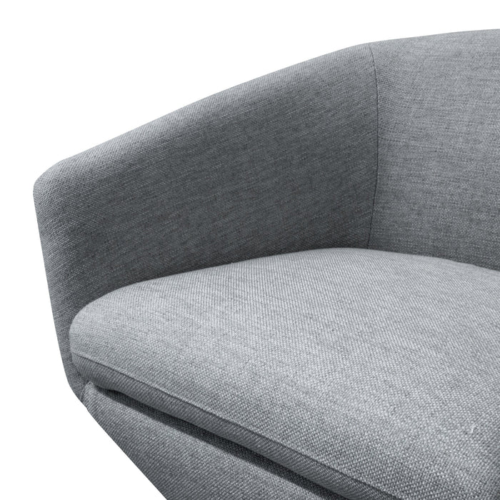 CLC6058-KSO Fabric Lounge Chair - Light Grey