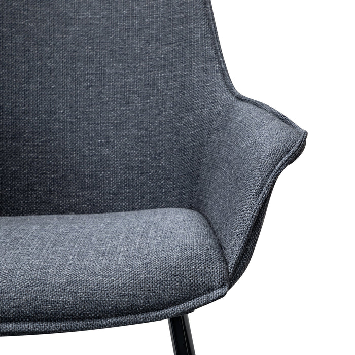 CDC2633-SE - Dining Chair - Charcoal Grey (Set of 2)