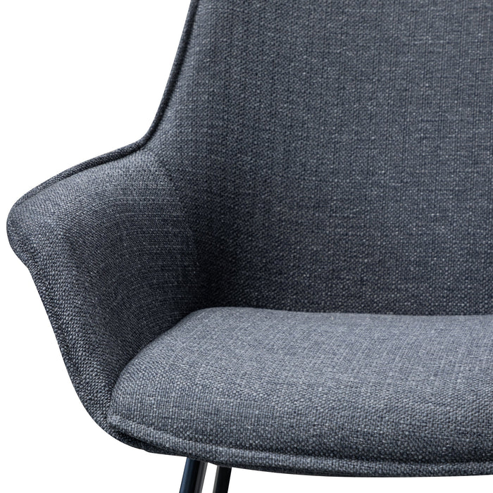 CDC2633-SE - Dining Chair - Charcoal Grey (Set of 2)