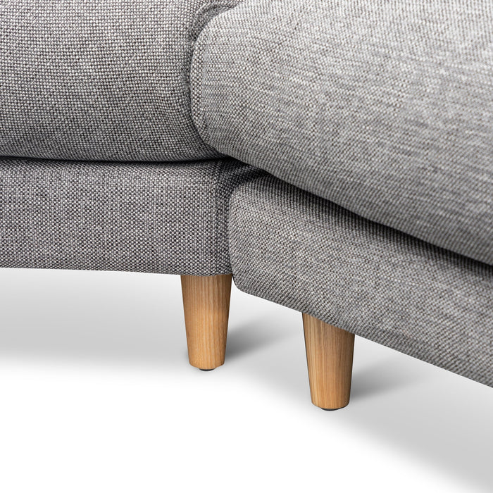 Della Right Return Modular Sofa - Graphite Grey