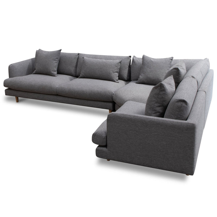 Della Right Return Modular Sofa - Graphite Grey