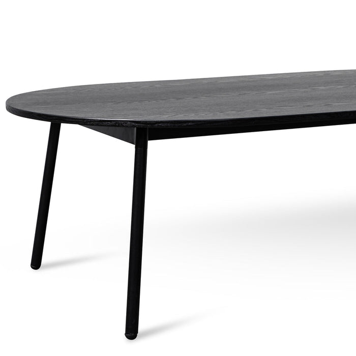 Calibre Furniture Pena 1.47m Wooden Coffee Table - Full Black