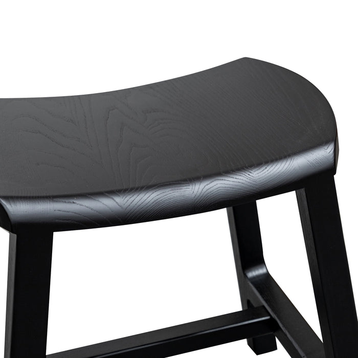 CBS2985-SU - Wooden Low Stool 45cm - Black