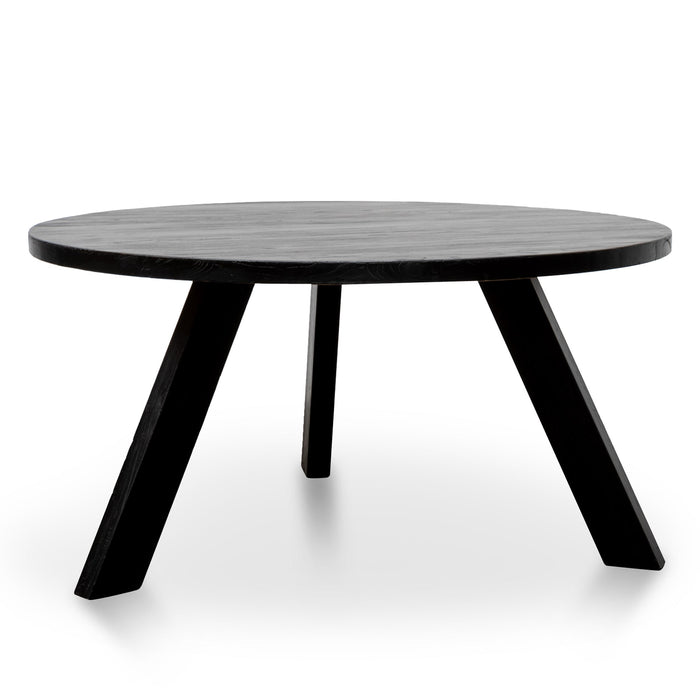 CDT2747 - 1.5M Round Dining Table - Full Black