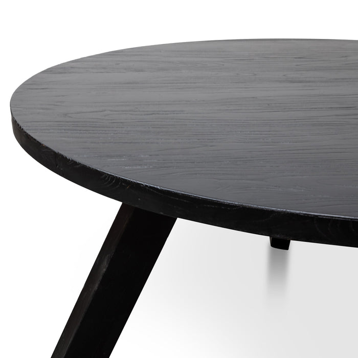 CDT2747 - 1.5M Round Dining Table - Full Black