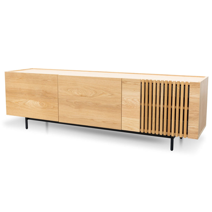 CTV2810-KD Entertainment TV Unit - Natural with Black Legs