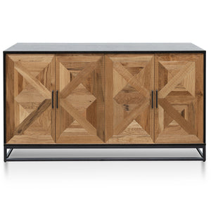 Modern Concepts Percy 160cm Wide Sideboard - European Knotty Oak and Peppercorn