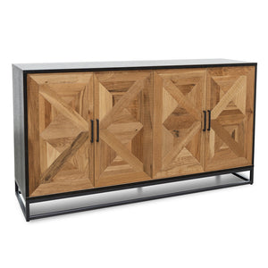 Modern Concepts Percy 160cm Wide Sideboard - European Knotty Oak and Peppercorn