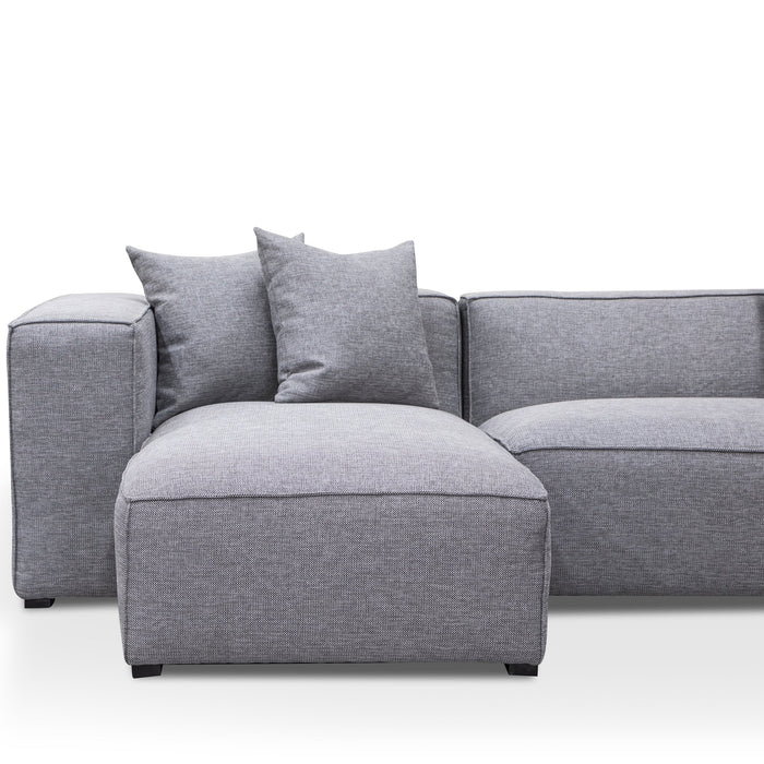 CLC2850-CA 3 Seater Left Chaise Sofa - Graphite Grey