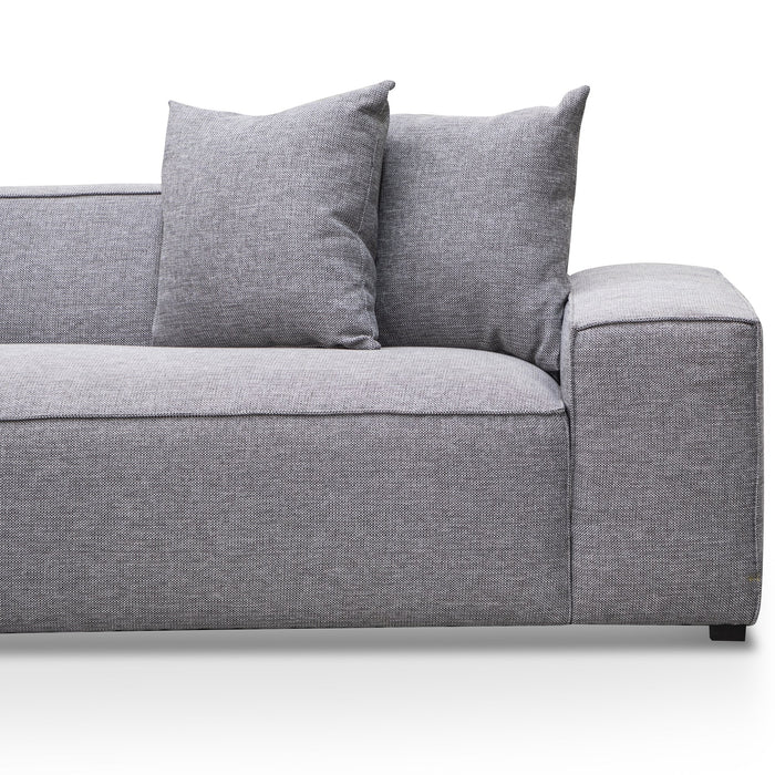 CLC2850-CA 3 Seater Left Chaise Sofa - Graphite Grey