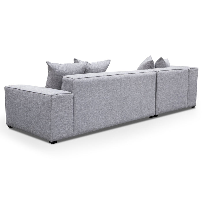 CLC2850-CA 3 Seater Left Chaise Sofa - Graphite Grey