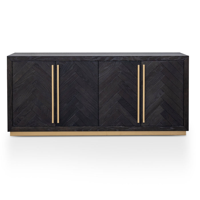 CDT2806-VN Wide Sideboard - Black and Brass