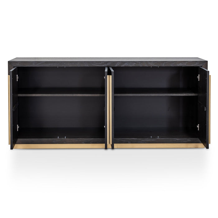 CDT2806-VN Wide Sideboard - Black and Brass