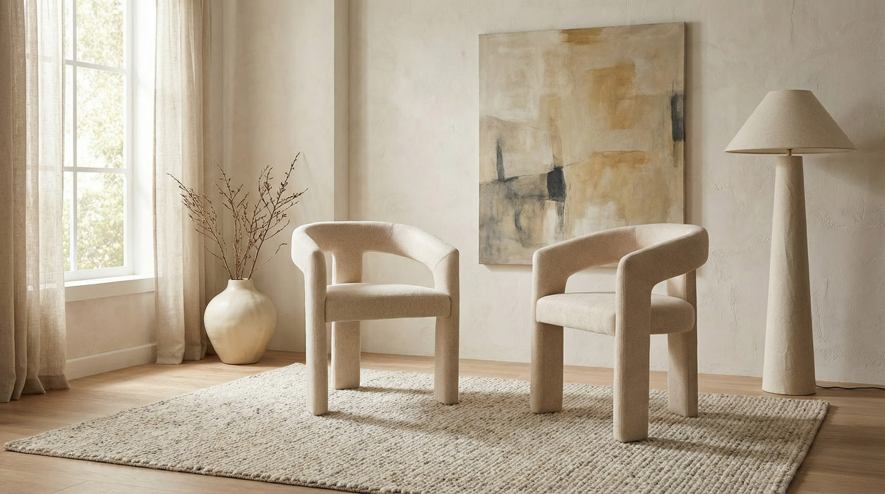 Prestin Dining Chair Sand (Set of 2)