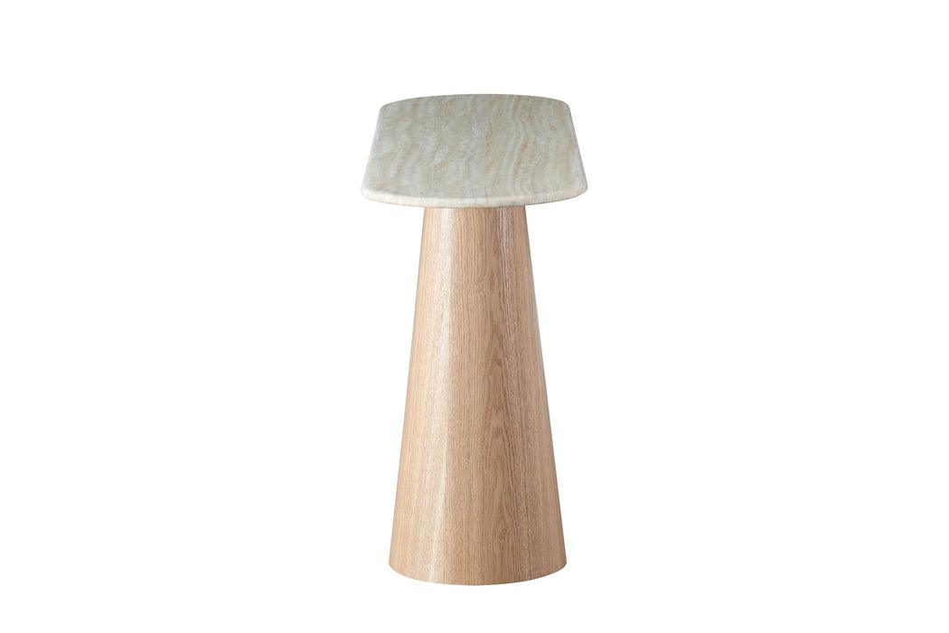 Westbury Console Table White Travertine