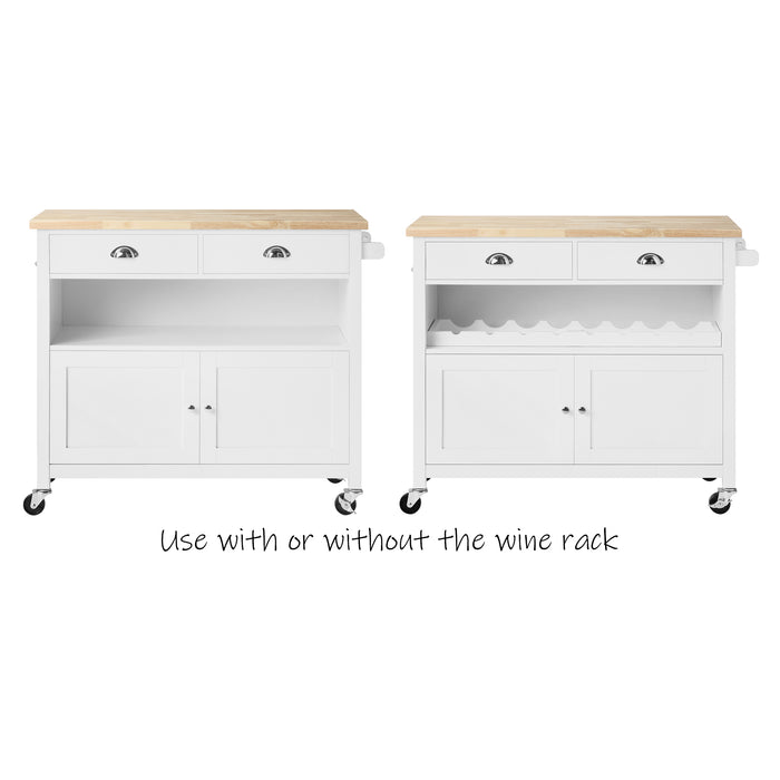 Hampshire 2 Drawer 2 Door Kitchen Storage Trolley