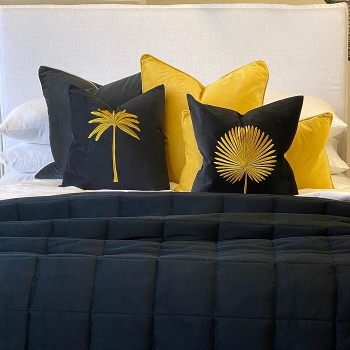 Palma Gold Leaf Cushion