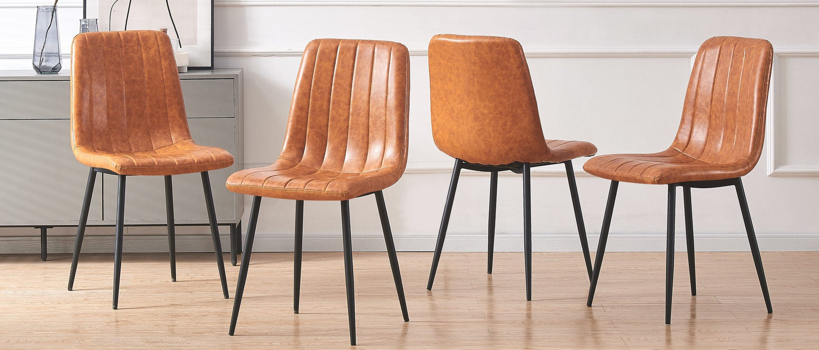 Theo Chair Tan Faux Leather