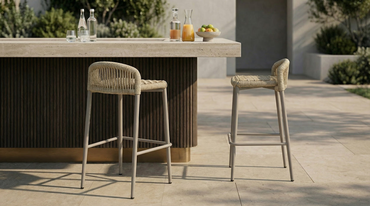 Kelso Bar Stool Champagne (Set of 2)