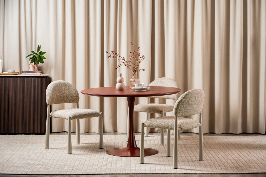 Ellis Dining Table Matte Plum