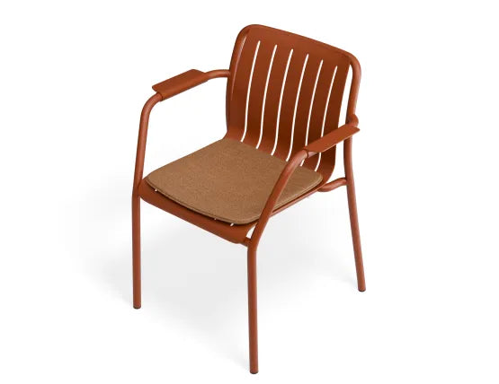 Roku Armchair - Outdoor - Papaya - Chair with Terracotta Cushion, Aluminium