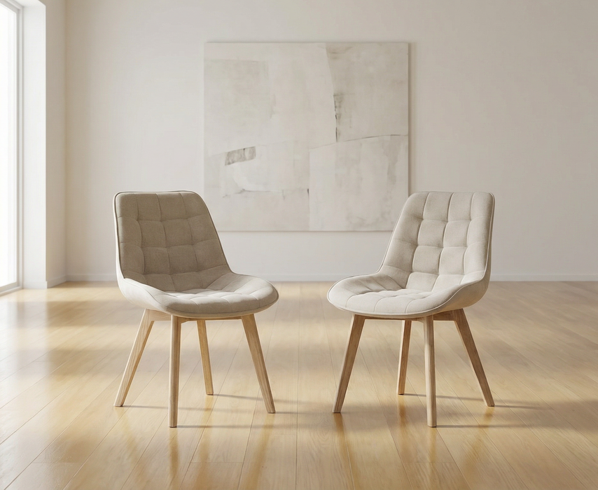 Foresta Dining Chair Taupe / Natural (Set of 2)