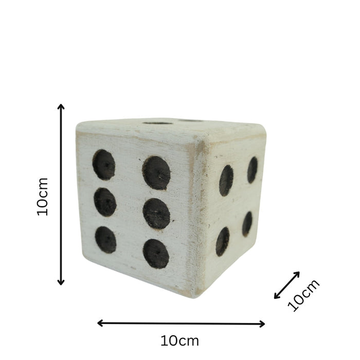 Whitewash Square Dice