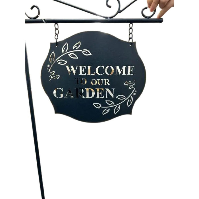 Welcome to our garden Laser-cut Stake