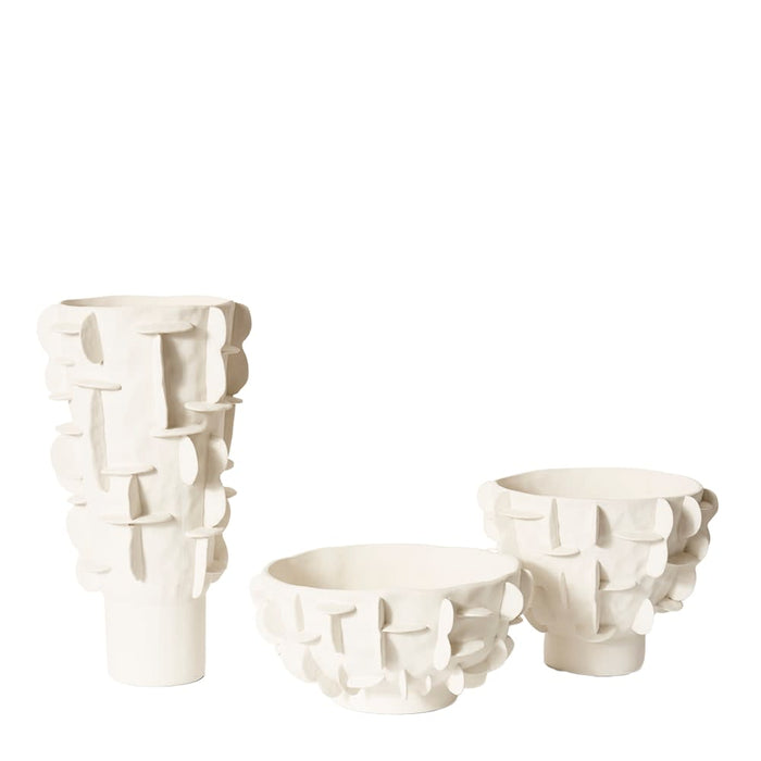 Adora Tall Vessel - White, 50cm (H)