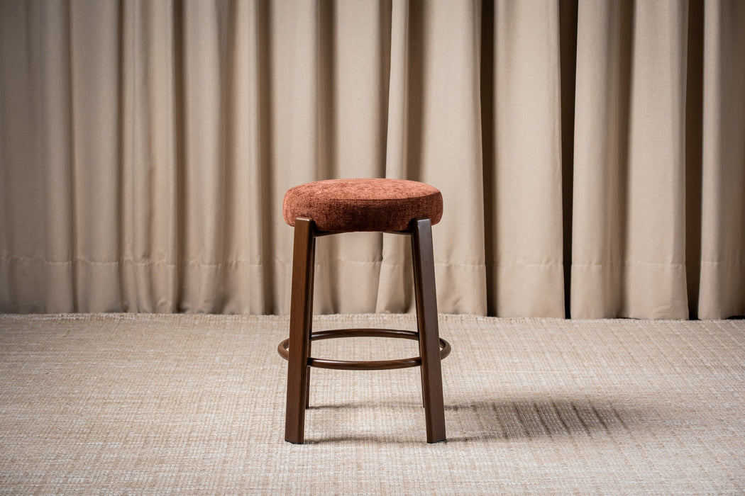 Brighton Bar Stool Rust / Walnut (Set of 2)