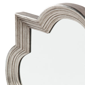 Marrakech Wall Mirror - Large Antique Silver