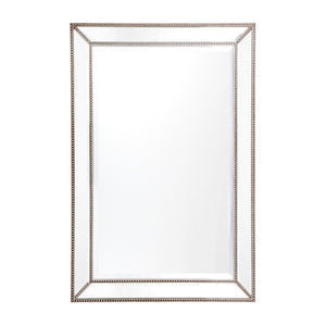 Zeta Wall Mirror - Medium Antique Silver