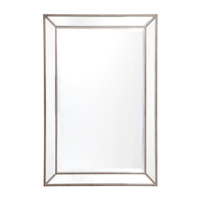 Zeta Wall Mirror - Medium Antique Silver