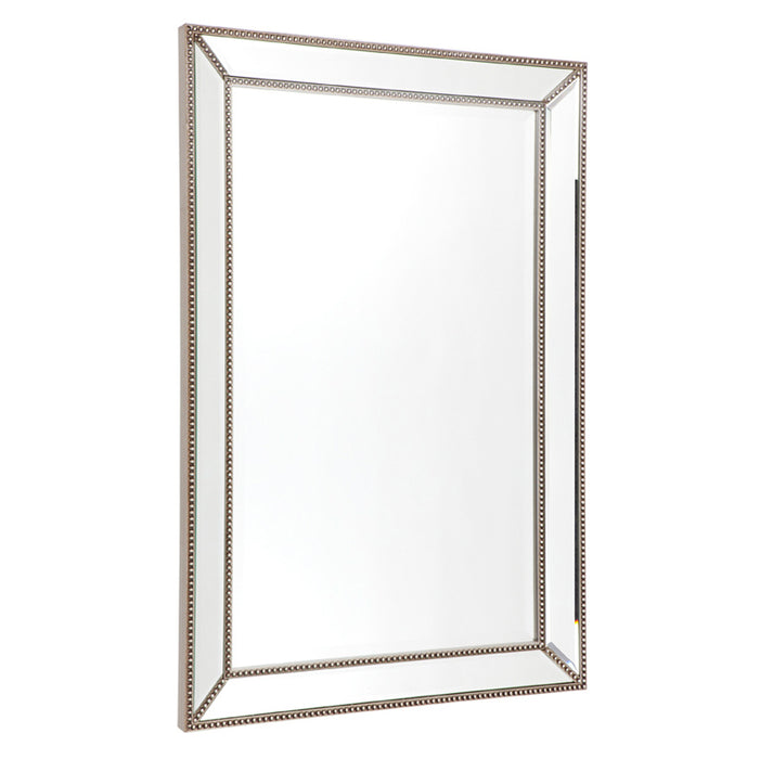 Zeta Wall Mirror - Medium Antique Silver