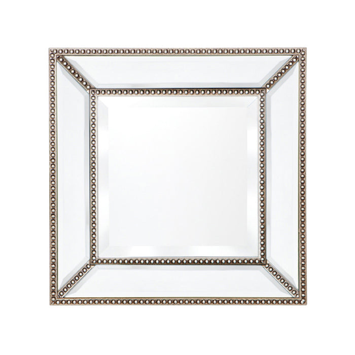 Zeta Wall Mirror - Small Antique Silver