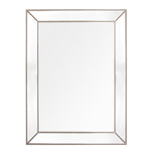 Zeta Wall Mirror - Large Antique Silver