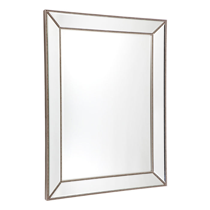 Zeta Wall Mirror - Large Antique Silver