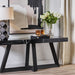 Cafe Lighting and Living Ebony Marble Console Table - Black