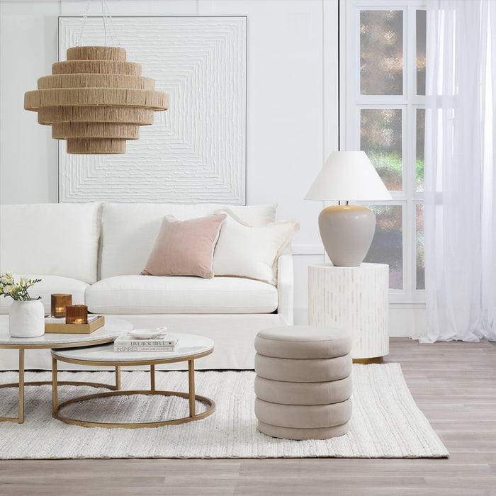 Cafe Lighting and Living Chloe Stone Nesting Coffee Tables