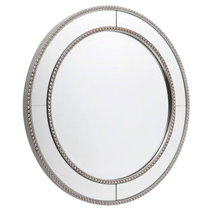 Zenith Wall Mirror - Round Antique Silver