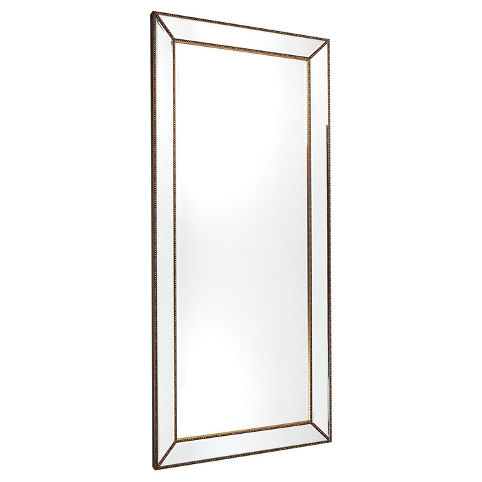 Zeta Floor Mirror - Antique Gold